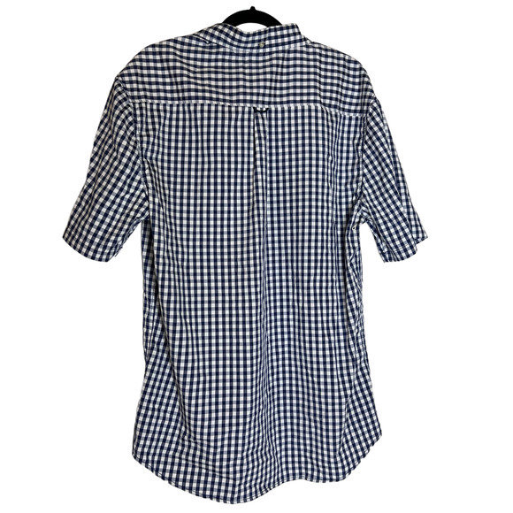 V46 Land and‎ Sea Blue and White Checkered Shirt Size XXL - Picture 2 of 9